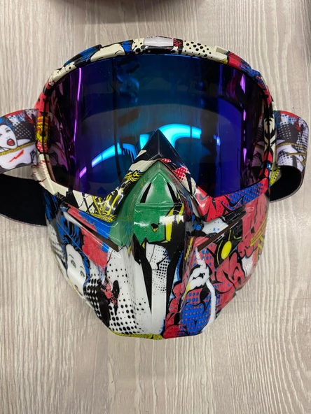 TEX710 JET MASKE BİSİKLET-MOTORSİKLET-KAYAK ÇOK AMAÇLI MASKE GÖZLÜK - 5