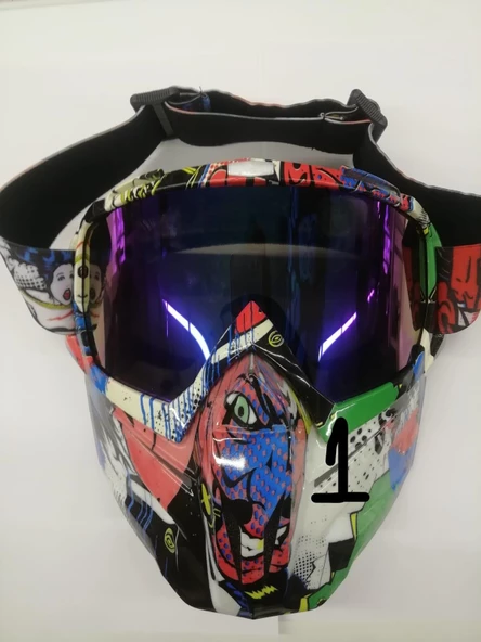 TEX710 JET MASKE BİSİKLET-MOTORSİKLET-KAYAK ÇOK AMAÇLI MASKE GÖZLÜK - 3