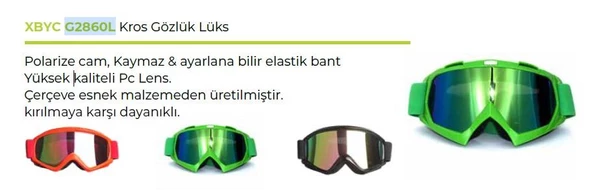 KROSS GÖZLÜK TEX G2860  CROSS GÖZLÜK BİSİKLET -KAYAK GÖZLÜK - Resim 4