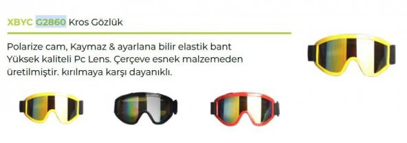 KROSS LÜX GÖZLÜK TEX G2860L  CROSS GÖZLÜK BİSİKLET -KAYAK GÖZLÜK - 3
