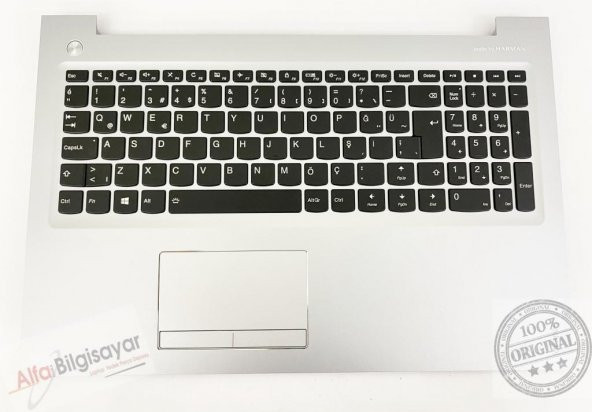 Lenovo Ideapad 510-15ISK, 80SR Işıklı Silver Gri Üst Kasalı Klavye