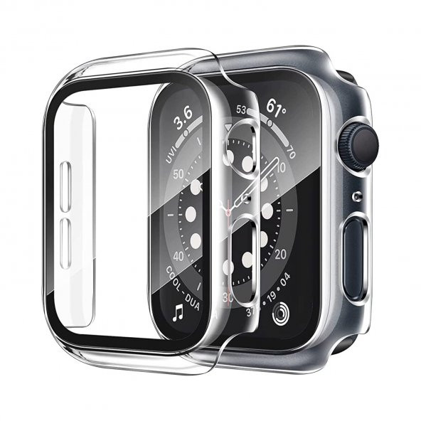 Apple Watch Series 38 mm 360 Koruma Ultra İnce Silikon Kılıf