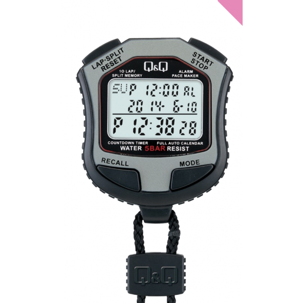 Q&Q HS45 J002Y Boyun Askılı Dijital Kronometre