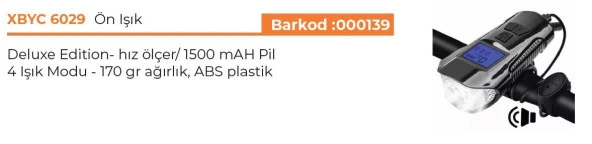 FORTE GT XBYC 6029 Ön Işık Km Saati Korna 3 in 1 Far Km Seti - 2