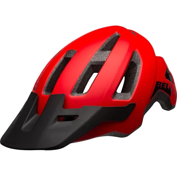 Bell Nomad Unisex MTB -FREERİDE Kask  53-60cm Mat Kırmızı SİYAH
