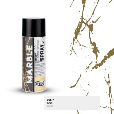 Rich Sprey Boya 200ml Mermer Efekti Altın / 11373 ürün görseli 1
