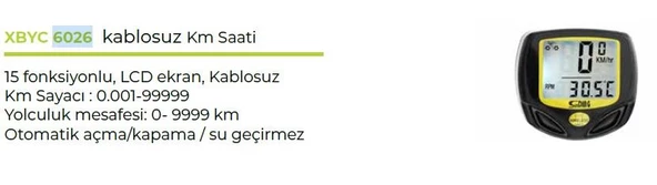 Forte GT XBYC 6026 Km Saati Bisiklet Wıreless kablosuz kilometre - 4
