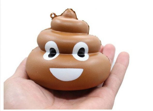Anahtarlık Sevimli Yavaş Yükselen Squishy Poo Oyuncak Çanta Süsü - 5