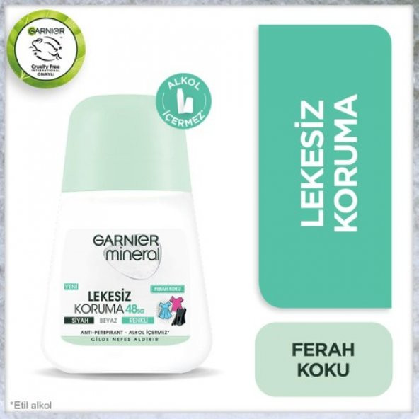 Garnier Mineral Lekesiz Koruma Ferah Koku Roll-On Deodorant 50 Ml