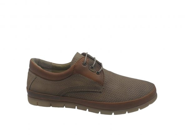 Zerhan 390 Erkek Vizon Bağcıklı Nubuk Deri Günlük Kullanım Ayakkabı ürün görseli