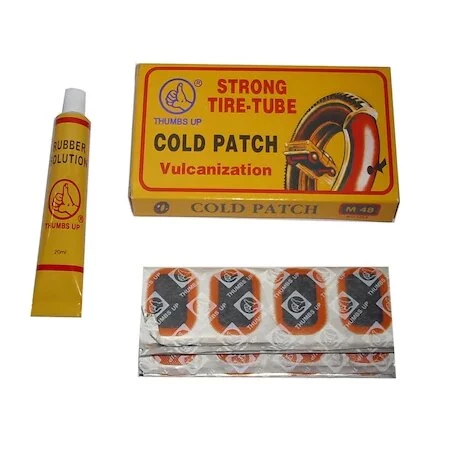 BİSİKLET LASTİK TAMİR YAMA SETİ SOĞUK YAMA 48 Lİ TAZE - Resim 2