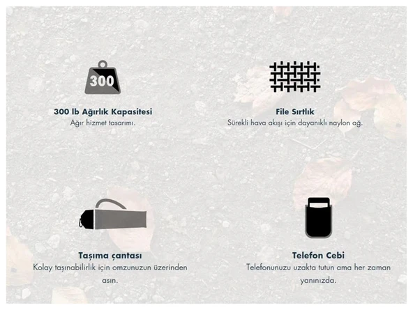 Gci Outdoor Comfort Pro Chair™ Katlanır Kamp Sandalyesi GRİ-MELANJ - 6