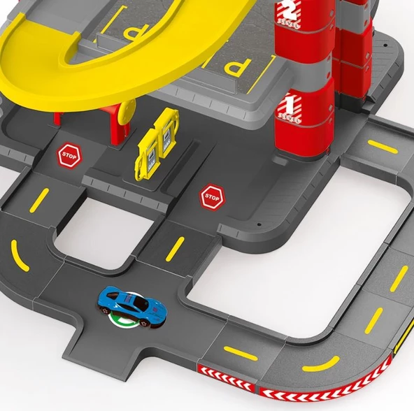 Dolu 5158  Eğitici Ögretici 3 Katlı Otopark Ve Yarış Yol Seti - 5