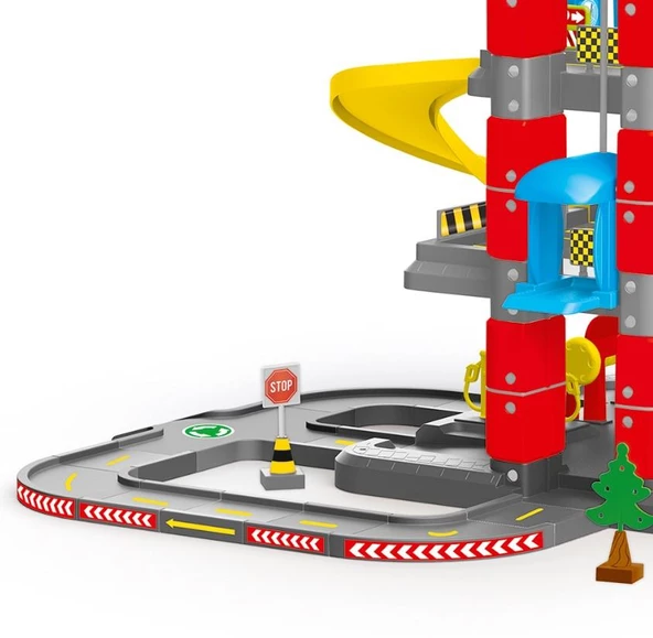 Dolu 5158  Eğitici Ögretici 3 Katlı Otopark Ve Yarış Yol Seti - 4