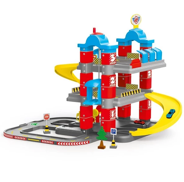 Dolu 5158  Eğitici Ögretici 3 Katlı Otopark Ve Yarış Yol Seti - 2