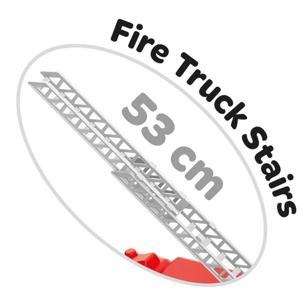 Dolu 7022 Oyuncak İtfaiye Kamyonu Pencereli 38 cm Çocuk İtfaiye Aracı - 4