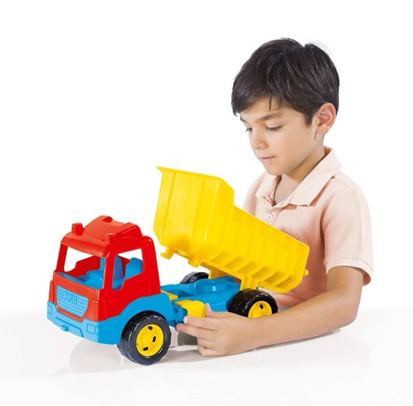 Dolu 7123 Oyuncak Damperli Kamyon Pencereli 38 cm Çocuk Kamyonu - 2