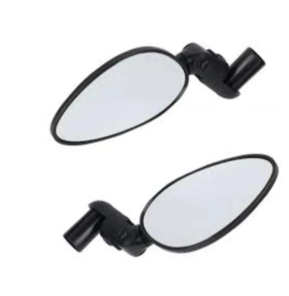 Bisiklet ve Scooter Aynası Geniş Dikiz Ayna Siyah Sağ Sol Takım - Resim 3