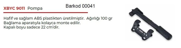 Forte Gt 9011 Mini Pompa Küçük Bisiklet Pompası Yüksek Kaliteli Pompa - 3
