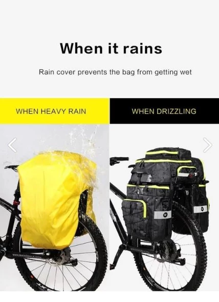 75 Litre 3 In 1 Çok Amaçlı Bisiklet Tur Heybesi, Sırt Çantası Xbyc 889 - Resim 8