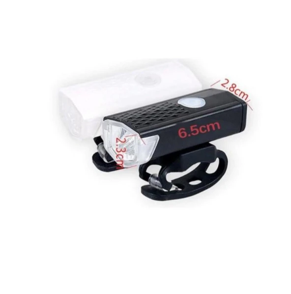 Forte GT XBYC 6131 Ön Işık 300 Lümen Usb Şarjlı Bisiklet Ön Farı - Resim 8