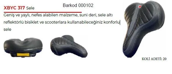 XBYC 317 Bisiklet Geniş Yaylı Deri Sele Yumuşak Ve Rahat Bisiklet Koltuğu - Resim 5