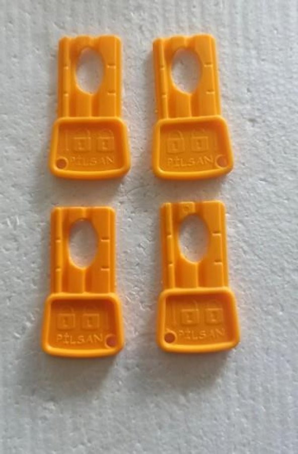 Pilsan Akülü Araba Orjinal Kontak Anahtarı 3 ADET SARI Akülü Araba Anahtarı Sarı Renk - 2