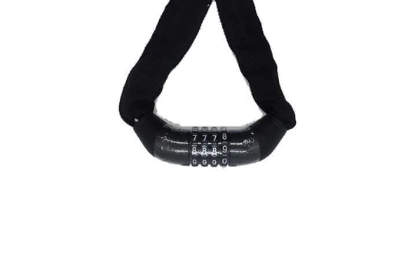 ZOZO 4x90CM 4 lü Şifreli Zincir Kilit YÜKSEK GÜÇLÜ BİSİKLET KİLİDİ - 2