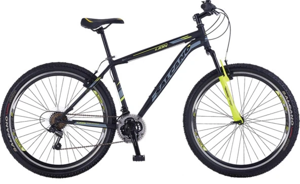 Salcano Lion 26 Jant MD 21 Vites 18 Kadro Dağ Bisikleti Siyah Kırmızı - Resim 2