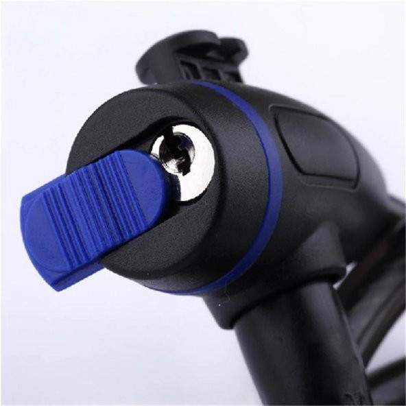 Anahtarlı Çelik Kilit Bisiklet Motosiklet Scooter Güvenlik Kilidi 80 CM - 10