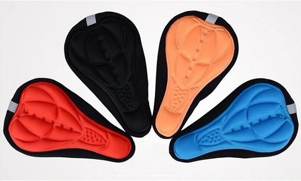 Bisiklet Yumuşak Dolgulu Jel Rahat Koltuk Sele Kılıfı - mavi - 6