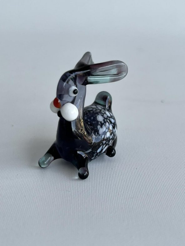 El Yapımı Murano Cam Tavşan Biblo A22-03 - Resim 2