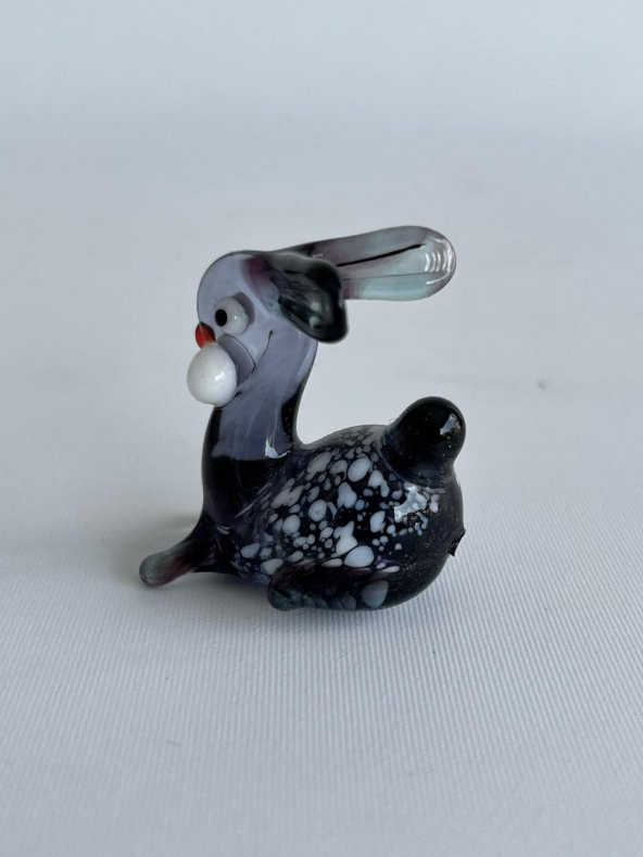 El Yapımı Murano Cam Tavşan Biblo A22-03 - Resim 3