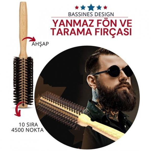 TransForMacion Baxter Sakal Saç Fön ve Tarama Tarağı 716294