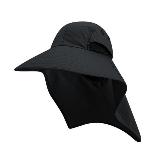 Ense Korumalı Outdoor Şapka - UV Korumalı - Füme - Savage - 2