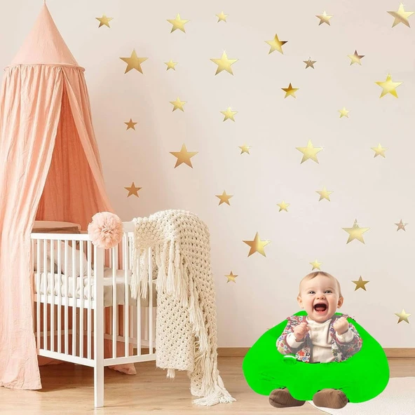 Bebe Yatmaz Bebek Oturma Destek Minderi - Yeşil - 3