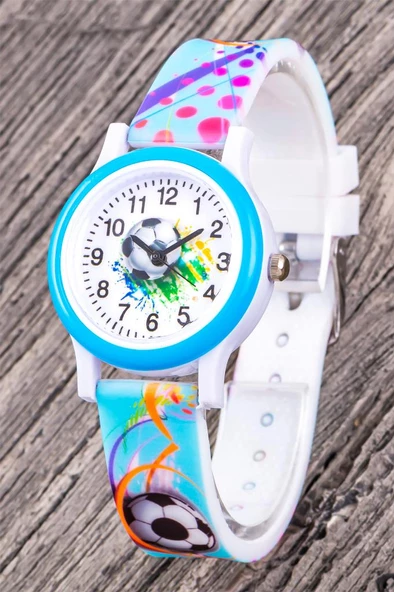 Çocuk Saati - Yumuşak Etli Silikon Kordon Öğretici Rakamlı Kadran - Kız Erkek Çocuk Kol Saati ST-304339 - 3