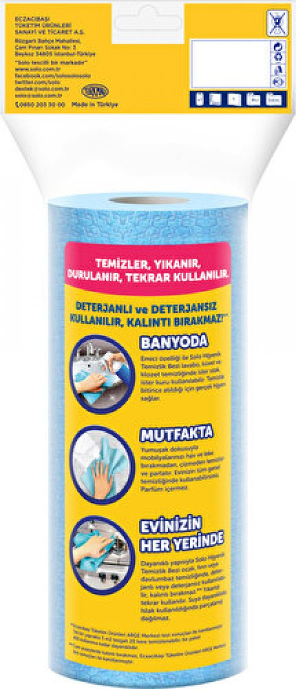 Solo Kağıt Bez 20li Hijyenik Temizlik Bezi - 2