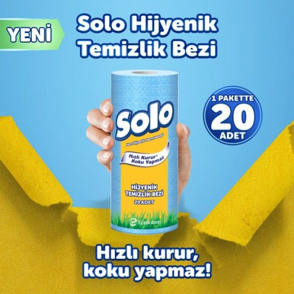 Solo Kağıt Bez 20li Hijyenik Temizlik Bezi - 3