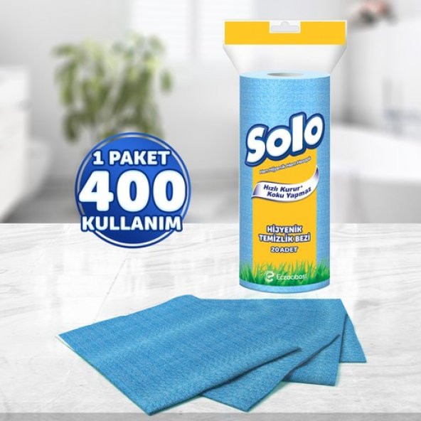 Solo Kağıt Bez 20li Hijyenik Temizlik Bezi - 6