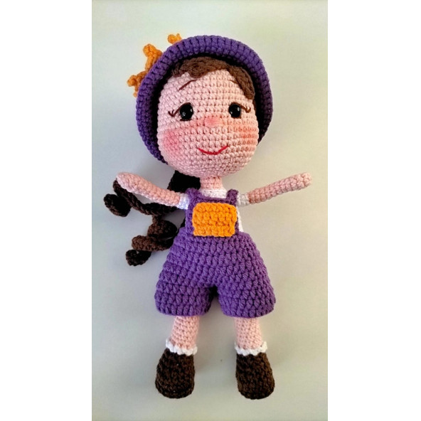 Minyatür Nelly Bebek Amigurumi Organik Oyuncak - Resim 2