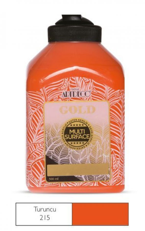 Artdeco Gold Multi Surface Akrilik Boya 500 ml. 215 TURUNCU