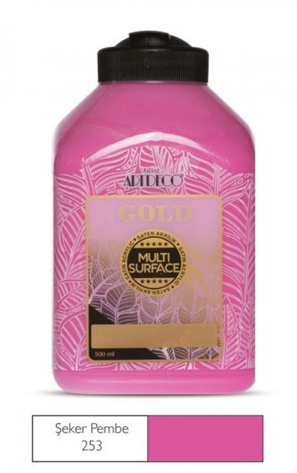 Artdeco Gold Multi Surface Akrilik Boya 500 ml. 253 ŞEKER PEMBE