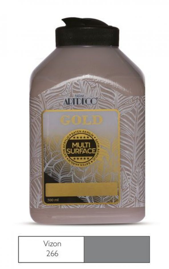 Artdeco Gold Multi Surface Akrilik Boya 500 ml. 266 VİZON