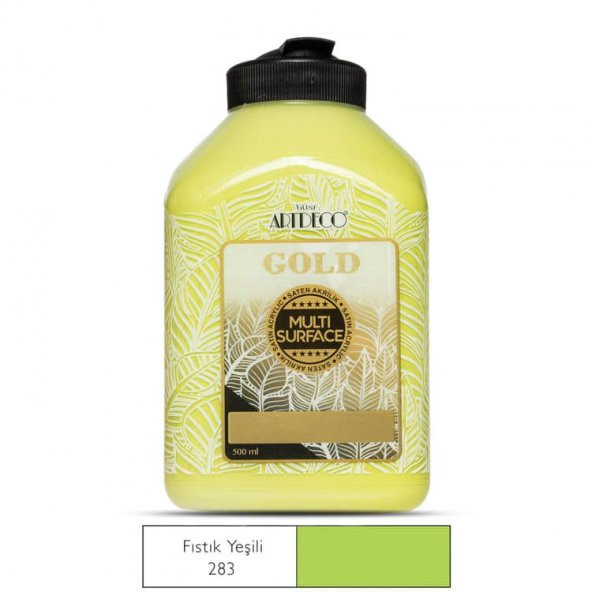 Artdeco Gold Multi Surface Akrilik Boya 500 ml. 283 FISTIK YEŞİLİ