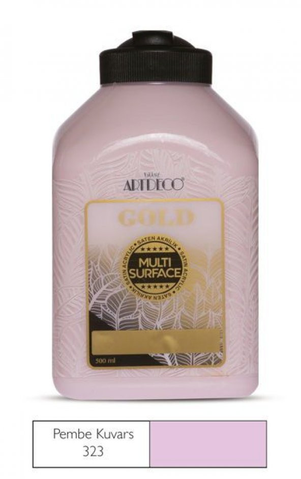Artdeco Gold Multi Surface Akrilik Boya 500 ml. 323 PEMBE KUVARS