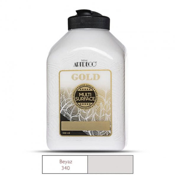 Artdeco Gold Multi Surface Akrilik Boya 500 ml. 340 BEYAZ