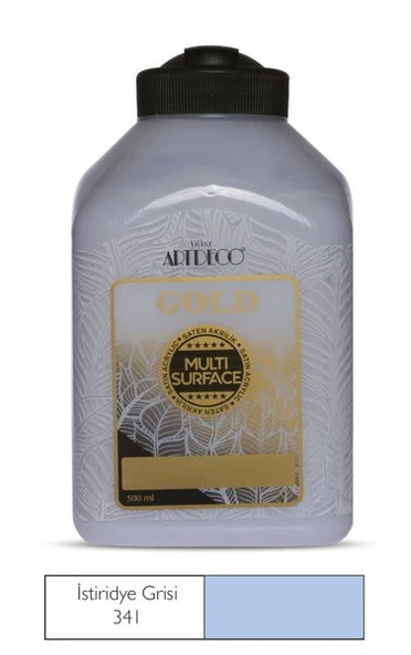 Artdeco Gold Multi Surface Akrilik Boya 500 ml. 341 İSTİRİDYE GRİ ürün görseli