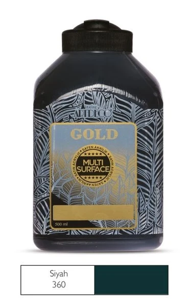 Artdeco Gold Multi Surface Akrilik Boya 500 ml. 360 SİYAH
