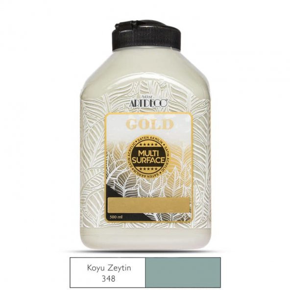 Artdeco Gold Multi Surface Akrilik Boya 500 ml. 348 KOYU ZEYTİN